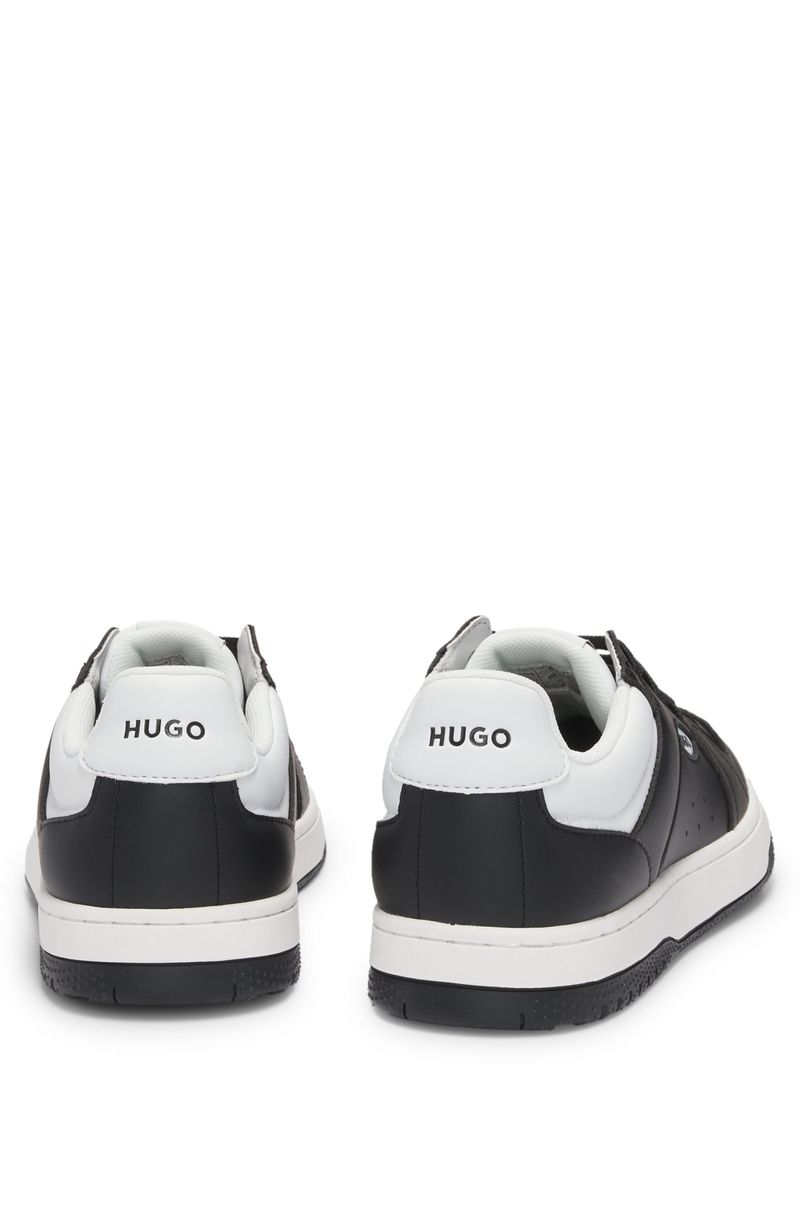 Synthetic Leather Sneakers with Logo HB