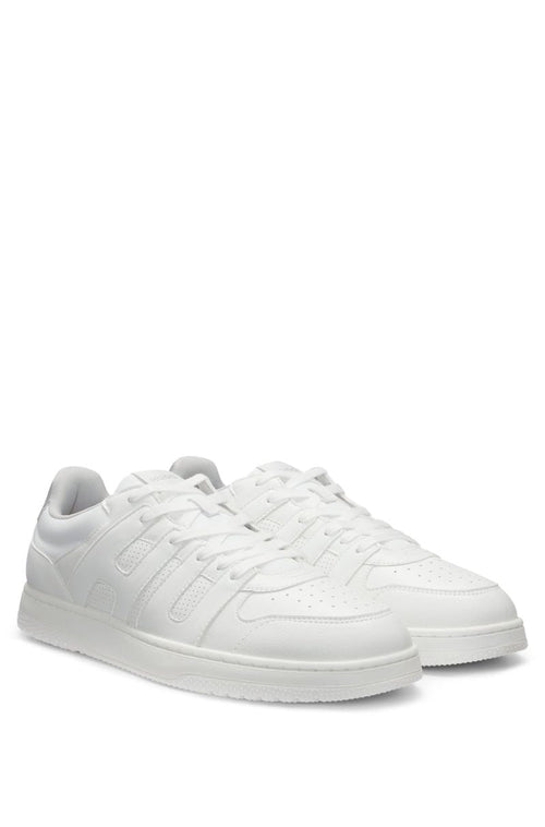 Synthetic Leather Sneakers with Logo Uppers HB
