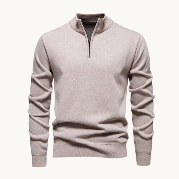 60% OFF | Classic Zip Pullover - Sweater