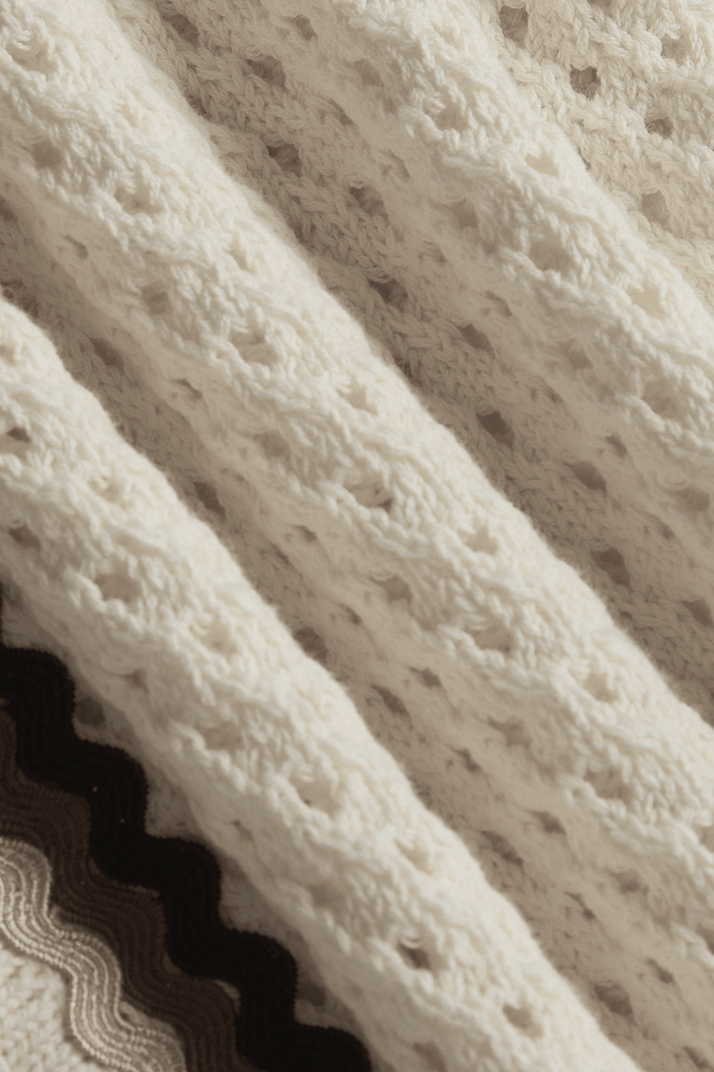 Marconi Crochet Knit Short- Ecru