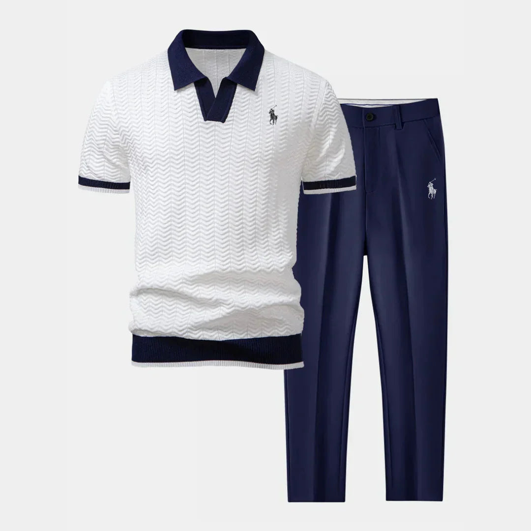 RL™ Ensemble – Polo col V et pantalon fuselé slim