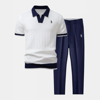 RL™ Ensemble – Polo col V et pantalon fuselé slim
