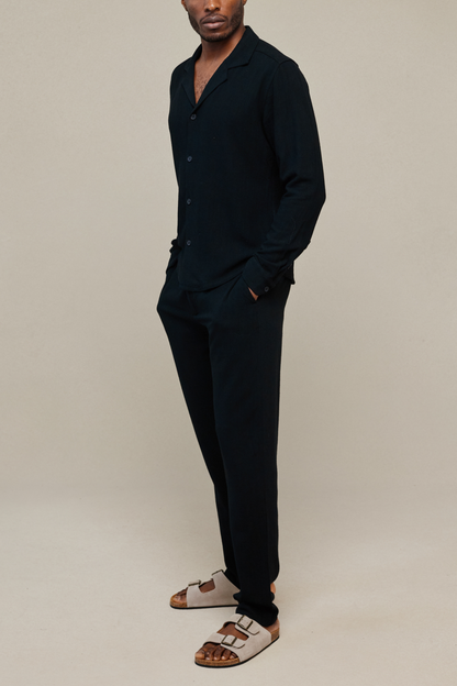 Cami Linen Shirt - Black