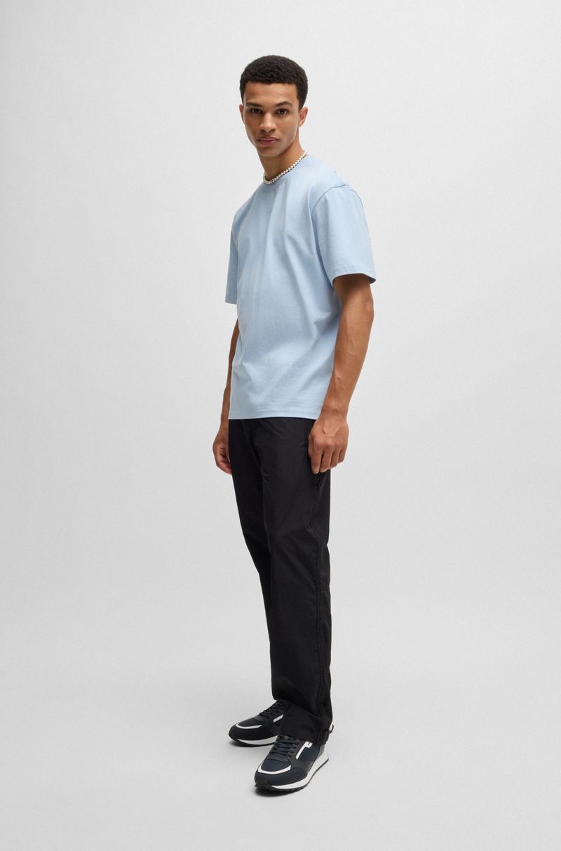 Mixed Material Sneakers with Brand Details HB