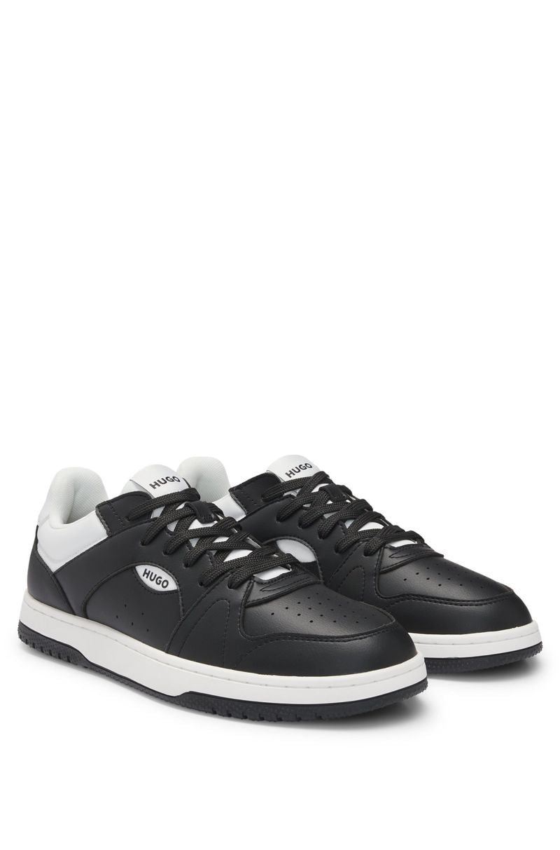 Synthetic Leather Sneakers with Logo HB