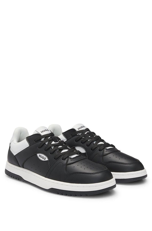 Synthetic Leather Sneakers with Logo HB