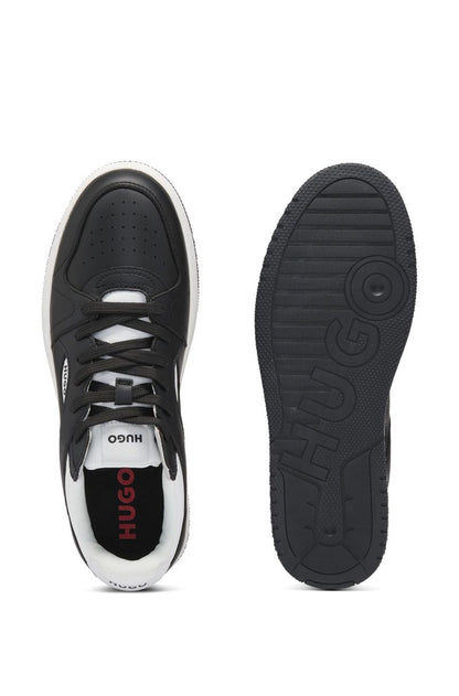 Synthetic Leather Sneakers with Logo HB