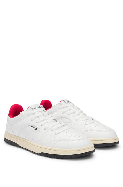 Synthetic Leather Sneakers with Logo Details HB