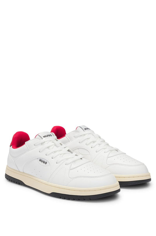Synthetic Leather Sneakers with Logo Details HB