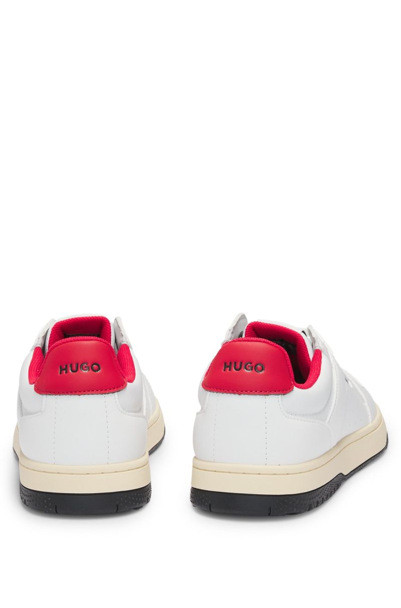 Synthetic Leather Sneakers with Logo Details HB