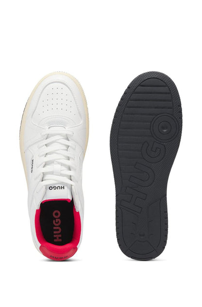 Synthetic Leather Sneakers with Logo Details HB
