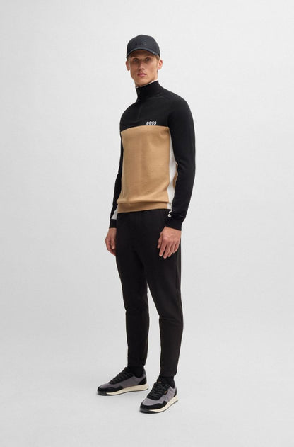Mixed Material Sneakers with Suede Finishes HB