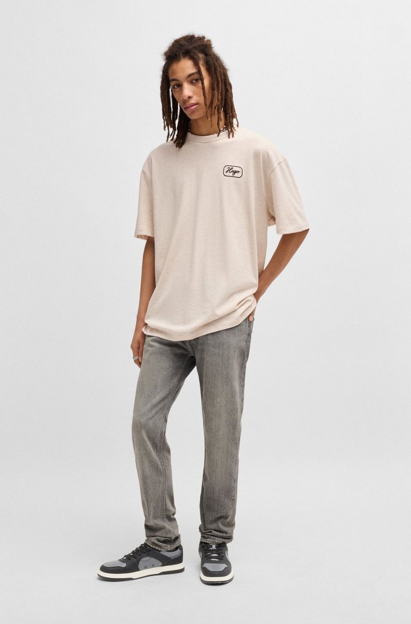 Low-Top Sneakers with Synthetic Leather HB
