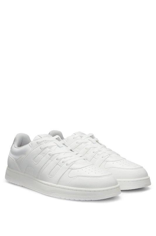 Synthetic Leather Sneakers with Logo Uppers HB