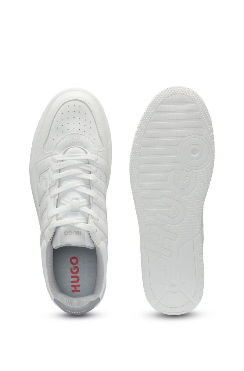 Synthetic Leather Sneakers with Logo Uppers HB