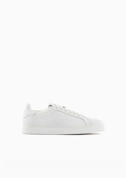 Leather Sneakers with Logo on the Sole AX