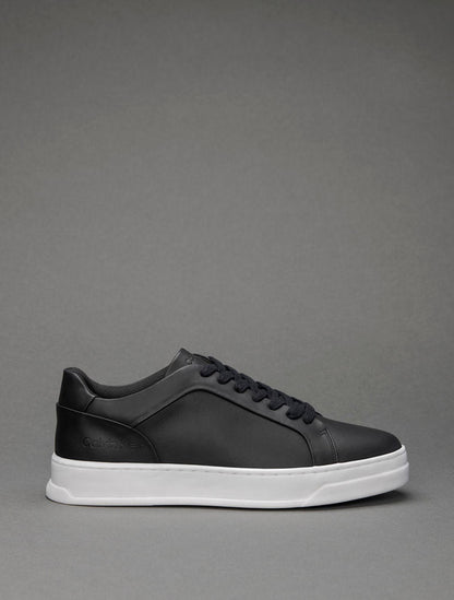CK Men's Low-Top Leather Sneakers in Black