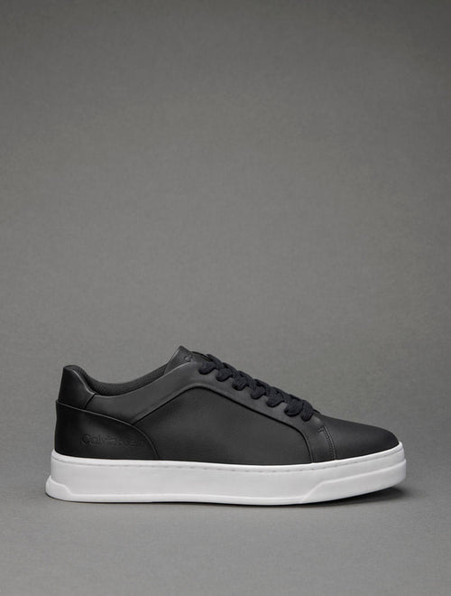 CK Men's Low-Top Leather Sneakers in Black