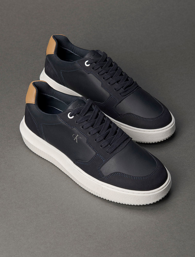 CK Jeans Men's Chunky Layers Navy Blue Sneakers