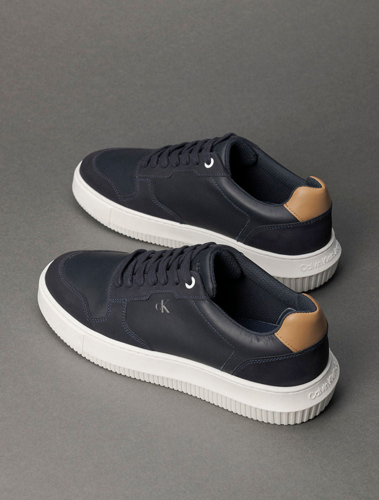 CK Jeans Men's Chunky Layers Navy Blue Sneakers