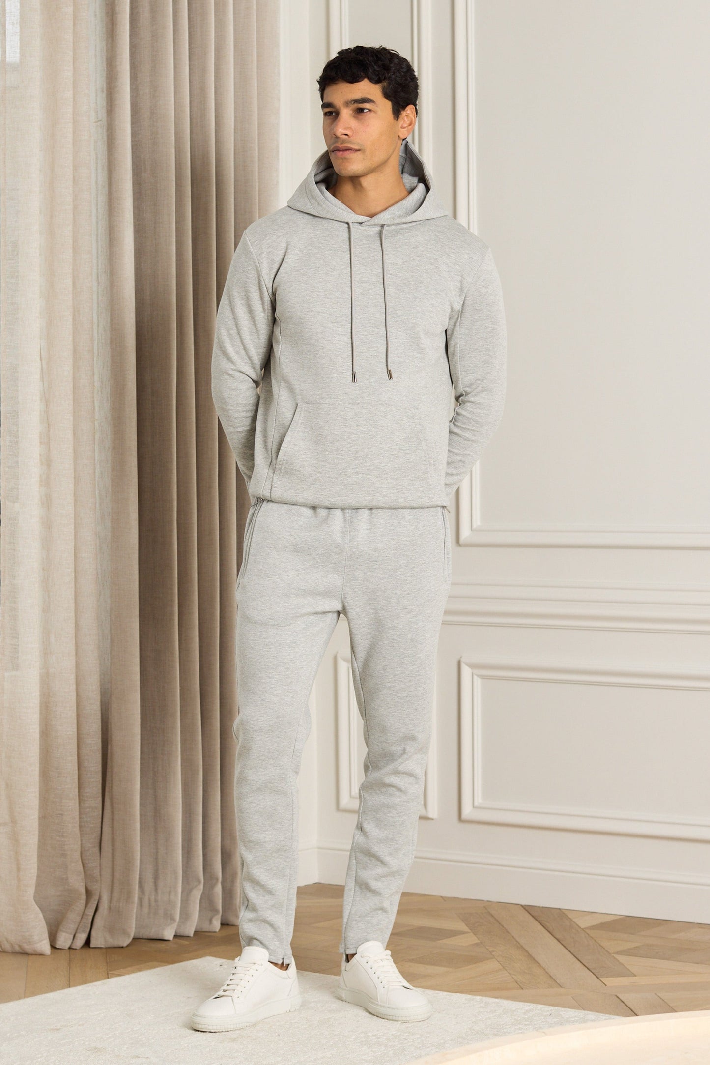 Luxe Hoodie - Grey Marl