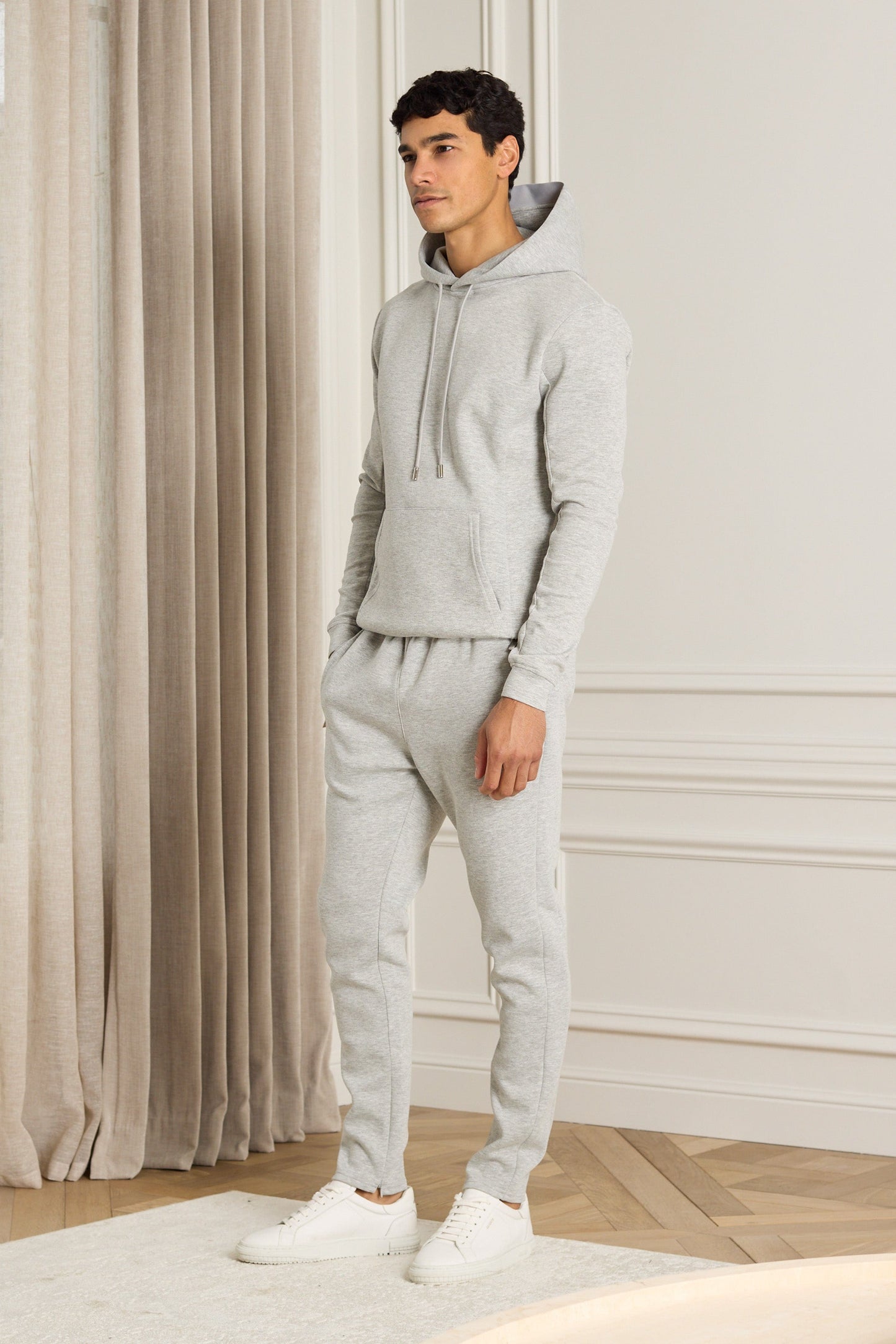 Luxe Hoodie - Grey Marl