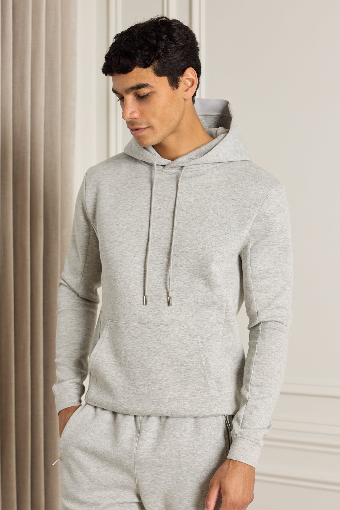 Luxe Hoodie - Grey Marl