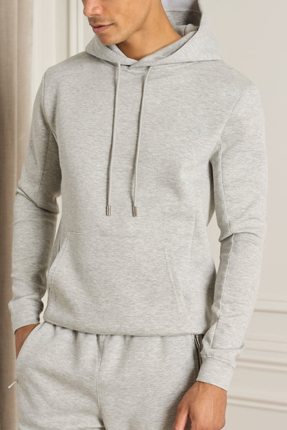 Luxe Hoodie - Grey Marl