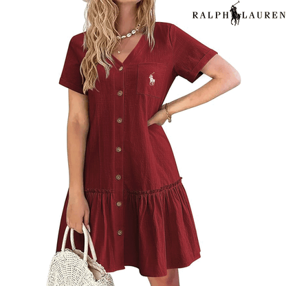 Ꮢаlрh Ꮮаurеn – Summer Dress with Straps and Fitted Cut