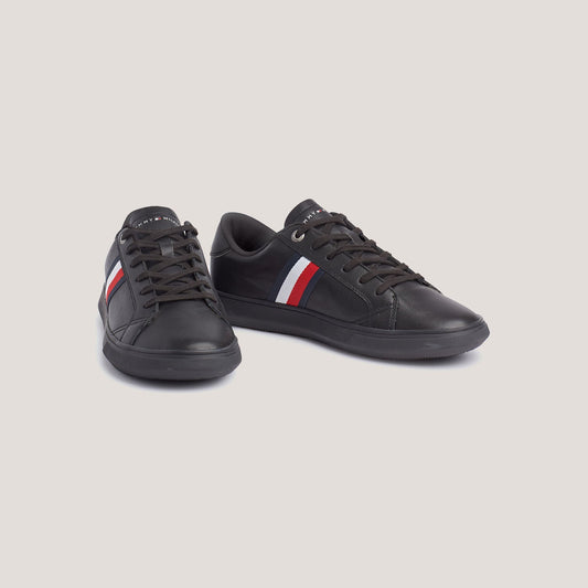 TH Men's Leather Side Stripe Sneakers