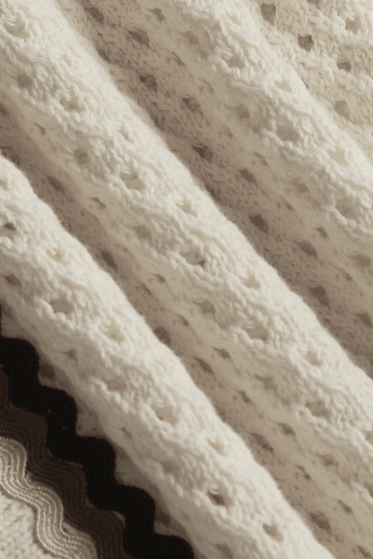 Marconi Crochet Knit Short- Ecru