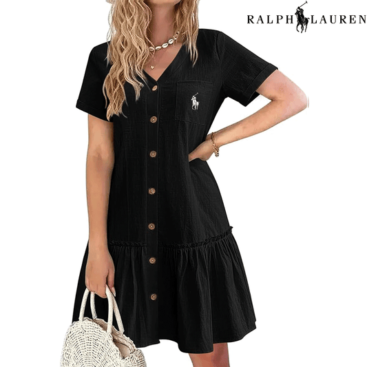 Ꮢаlрh Ꮮаurеn – Summer Dress with Straps and Fitted Cut