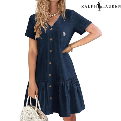 Ꮢаlрh Ꮮаurеn – Summer Dress with Straps and Fitted Cut
