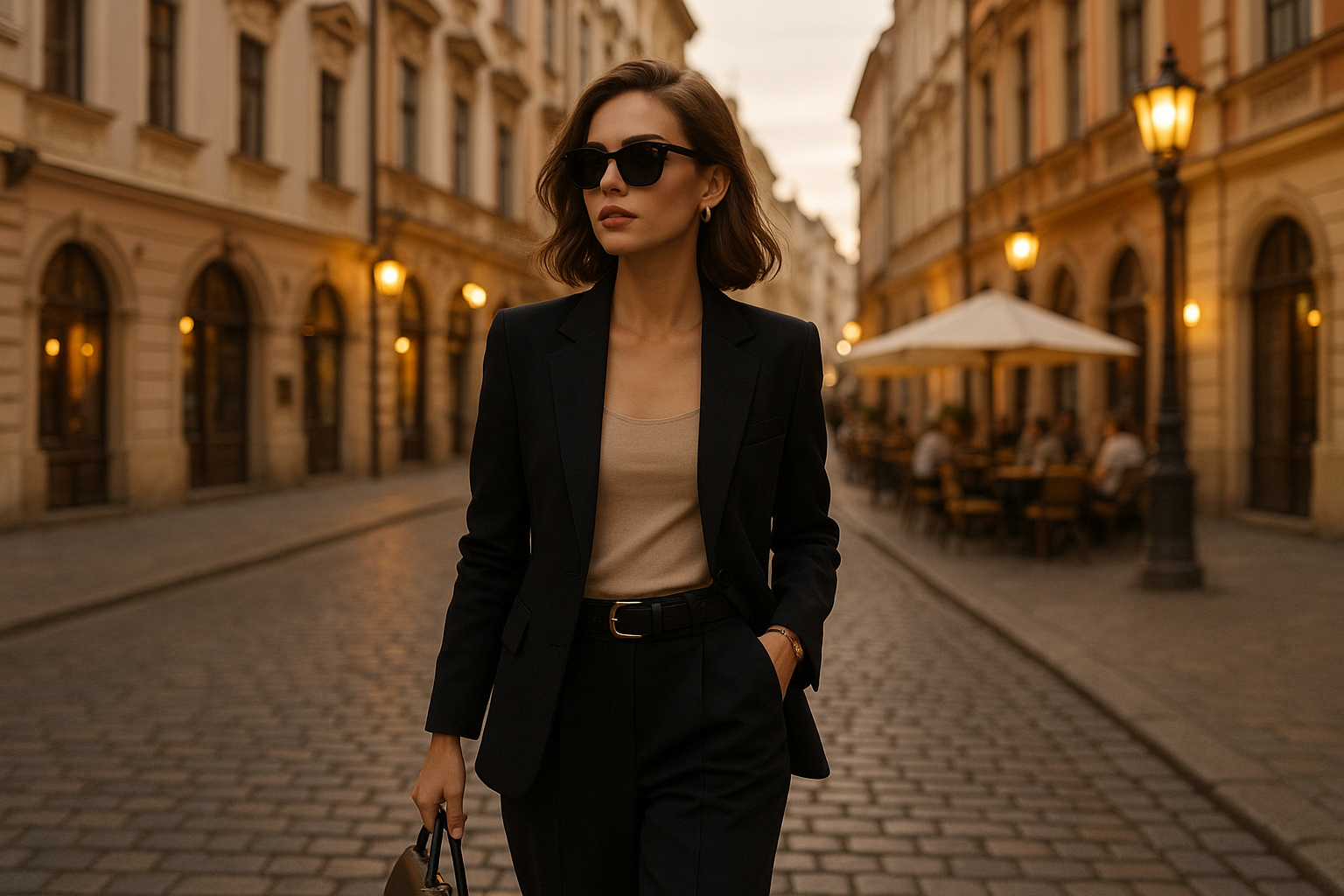 imagem moderna de uma mulher na europa