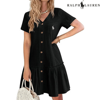 Ꮢаlрh Ꮮаurеn – Summer Dress with Straps and Fitted Cut