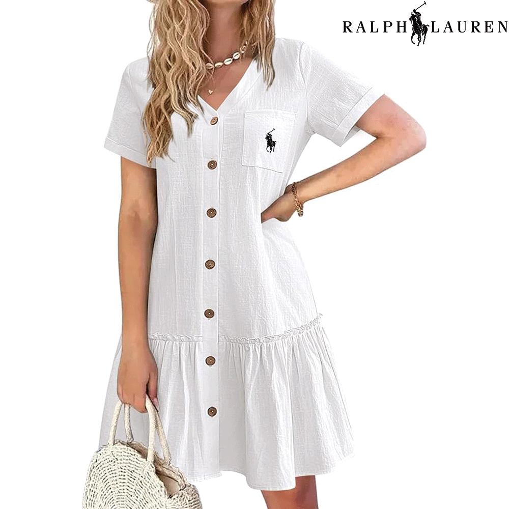 Ꮢаlрh Ꮮаurеn – Summer Dress with Straps and Fitted Cut