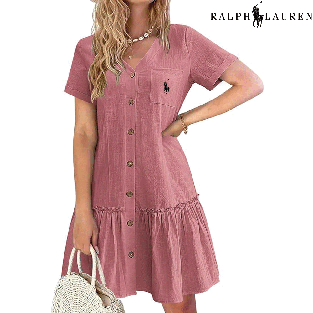 Ꮢаlрh Ꮮаurеn – Summer Dress with Straps and Fitted Cut